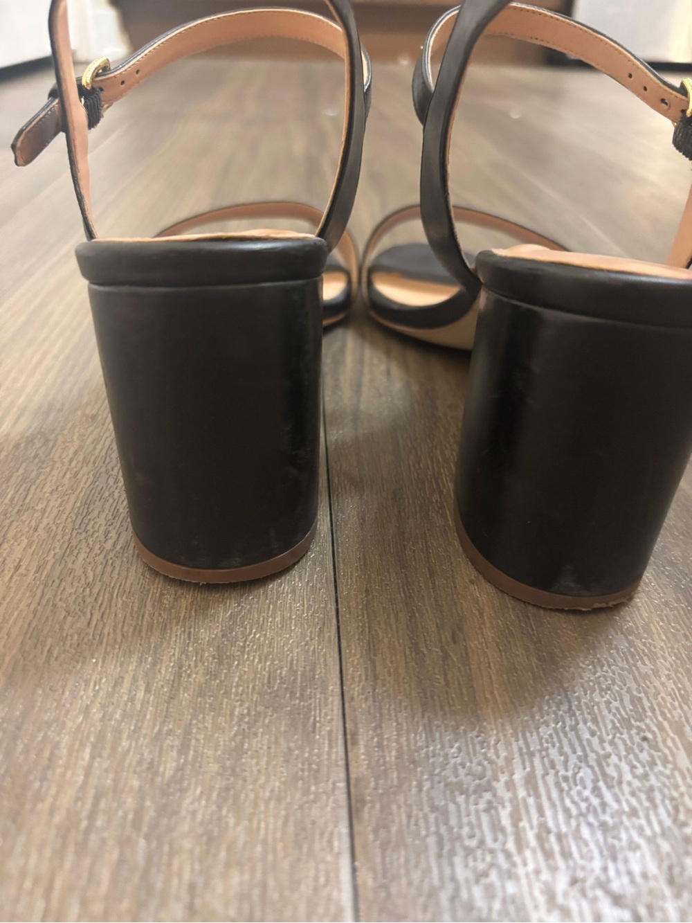Cole haan Josie Block Heel Sandals 65mm Black Leather - Picture 7 of 14